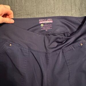 Purple Label Yoga Healing Hands Navy Pants